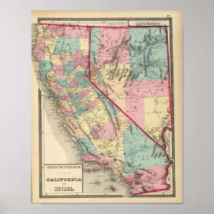 Kalifornien und Nevada 2 Poster