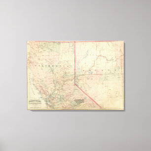 Kalifornien- und Nevadanordteil Leinwanddruck