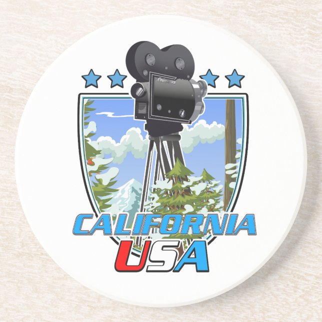 Kalifornien USA Getränkeuntersetzer (Vorne)