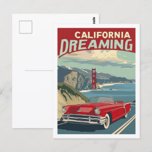 Kalifornien USA Vintag Berühmter Reiseort Postkarte