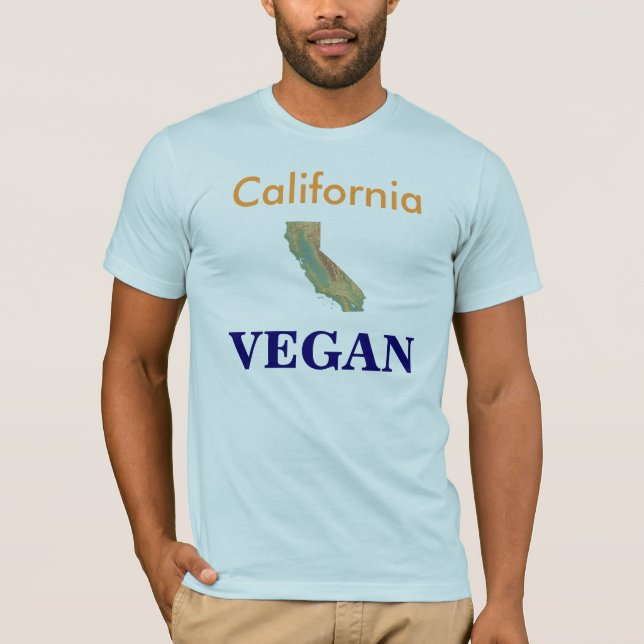 Kalifornien VEGAN T-Shirt (Vorderseite)