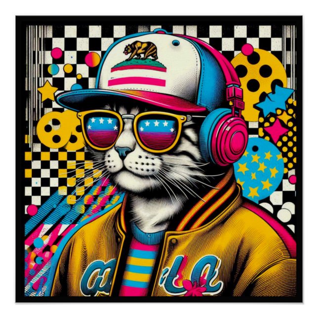 KALIFORNIEN VERBREITETE KATZE 2 POSTER (Vorderseite)