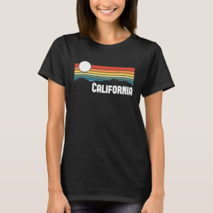 Kalifornien Vintage Sonnenuntergang 80er Retro Som T-Shirt