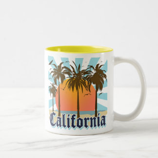Kalifornien Vintage-Souvenir Zweifarbige Tasse