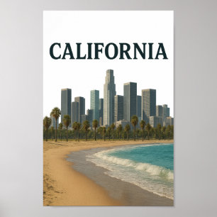 Kalifornien-Wandkunst Poster