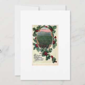 Kalifornien Weihnachten Flat Feiertagskarte