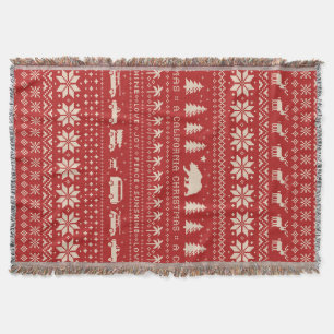 Kalifornien Weihnachten Niedlichen Urlaub Weihnach Decke