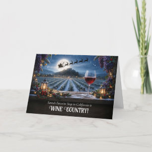 Kalifornien Weihnachten Weinland Region Cute
