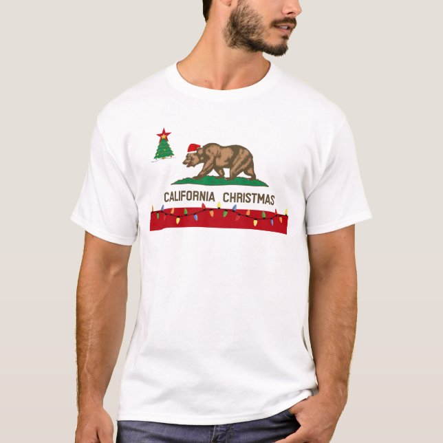 Kalifornien-WeihnachtsT - Shirt (Vorderseite)