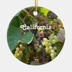Kalifornien-Weinberge Keramikornament