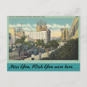 Kalifornien, Weinstraße, Hollywood Postkarte