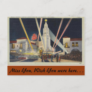 Kalifornien, Weltpremiere, Los Angeles Postkarte