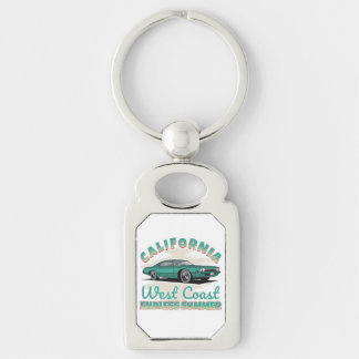 Kalifornien Westküste Vintage Auto Metall  Schlüsselanhänger