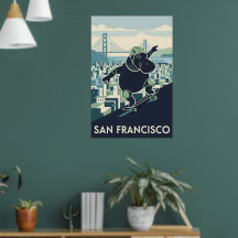 Kalifornien WPA Nationalparks im Poster-Stil