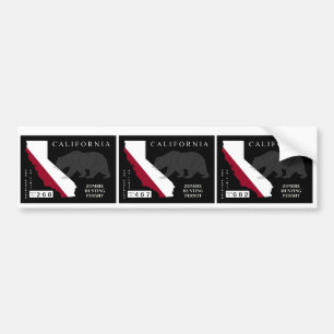 Kalifornien-Zombie-Jagd-Erlaubnis Autoaufkleber