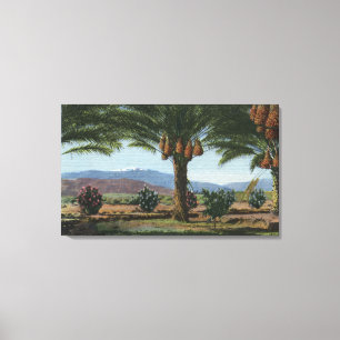 KalifornienDaten wachsen in Coachella Leinwanddruck