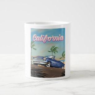 Kaliforniens Vintages Auto Retroposter Jumbo-Tasse