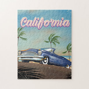 Kaliforniens Vintages Auto Retroposter Puzzle