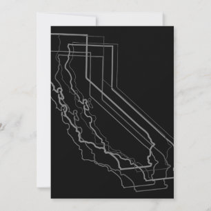 Kalifornienverschwommenheit Einladung