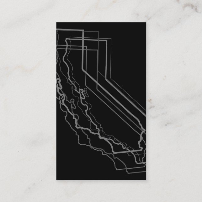 Kalifornienverschwommenheit Visitenkarte (Vorderseite)