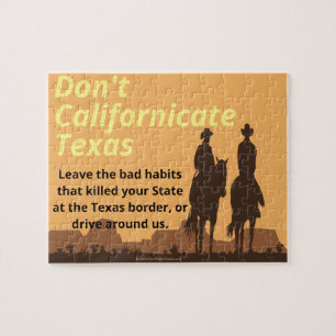 Kalifornieren Sie kein Texas-Puzzle Puzzle