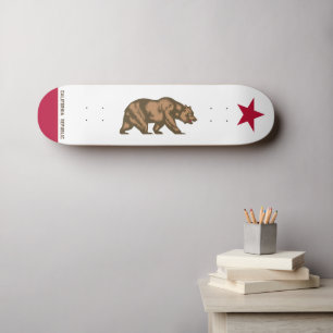 Kalifornische Flagge - dekonstruiert Skateboard
