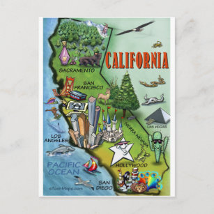 Kalifornische Karte