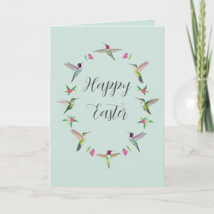 Kalifornische Kolibris Frohe Ostern Karte