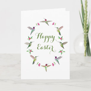 Kalifornische Kolibris Frohe Ostern Karte