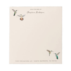 Kalifornische Kolibris Notizblock
