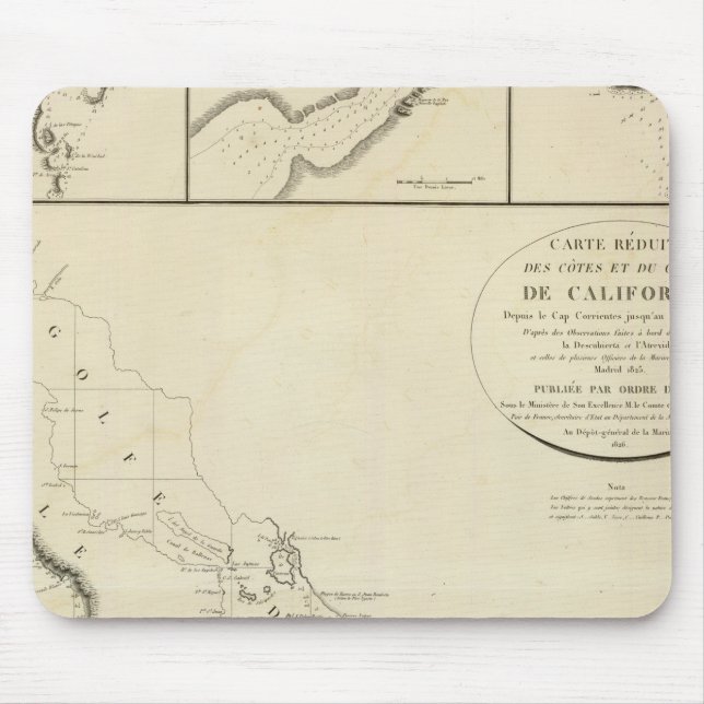 kalifornische Küsten Mousepad (Vorne)