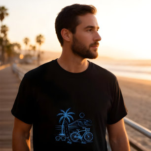 Kalifornische Küsten-Sommer -blau- T-Shirt