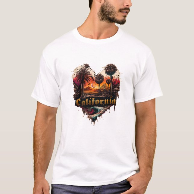 Kalifornische Liebe T-Shirt (Vorderseite)