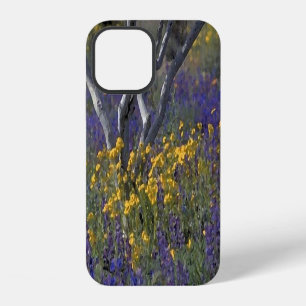 Kalifornische Lupine & Mohn Aquarell iPhone 12 Hülle