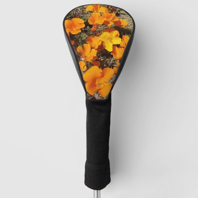 Kalifornische Mohnblumen Golf Headcover (Vorderseite)