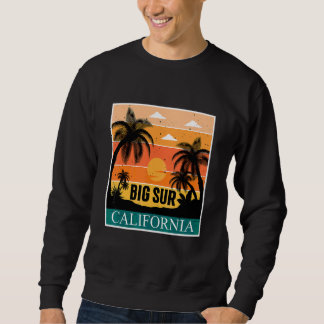 Kalifornische Palme Big Sur Strand Camping Ozean Sweatshirt