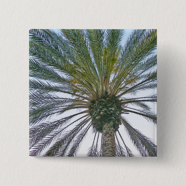 Kalifornische Palme Button (Vorderseite)