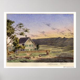 Kalifornische Ranch Poster
