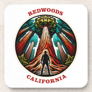 Kalifornische Redwoods Getränkeuntersetzer