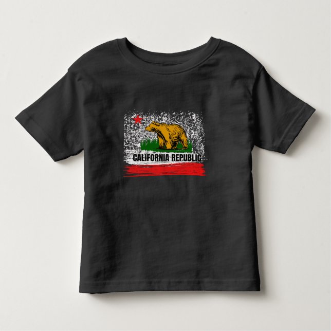 Kalifornische Republik Cali Flag Socal Norcal Cenc Kleinkind T-shirt (Vorderseite)