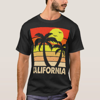 Kalifornische Retrolandschaft Vintag T-Shirt