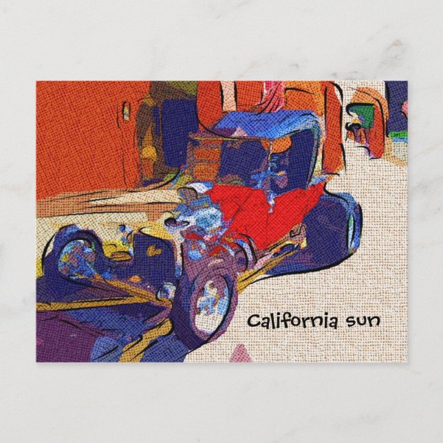 Kalifornische Sonne Postkarte (Vorderseite)