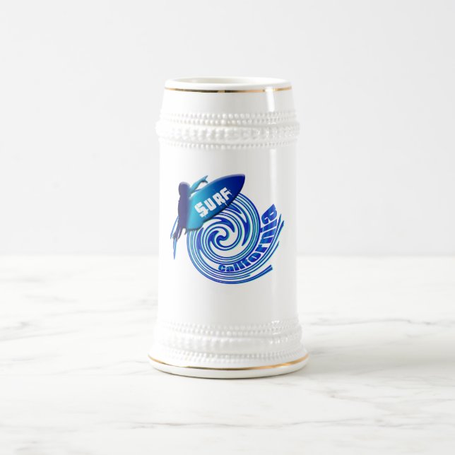 Kalifornische Surfer Brandungs-Kaliforniens, die Bierglas (Mittel)