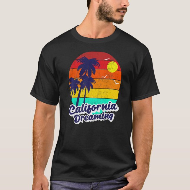 kalifornische Träume Sommer Beach T-Shirt (Vorderseite)
