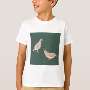 Kalifornische Wachtel-Vogelart Kunst T-Shirt
