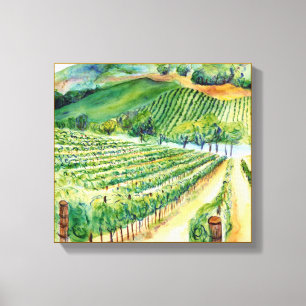 Kalifornische Weingut-Reben-Malerei auf Leinwand