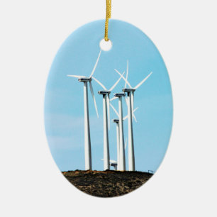 Kalifornische Windmühlen Keramikornament
