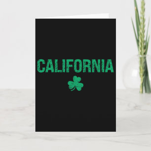 Kalifornischer irischer Shamrock St. Patricks Tag Karte