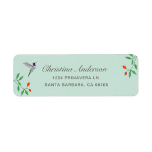 Kalifornischer Kolibri-Adresse