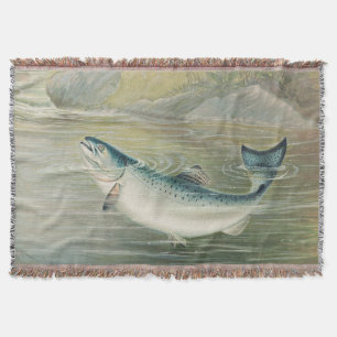 Kalifornischer Lachs von S.A. Kilbourne, Vintage-F Decke